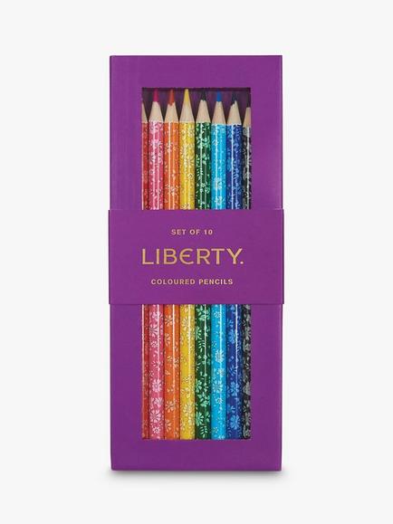 Liberty London Capel Colouring Pencils, Set of 10, Multi - view 2, Multi