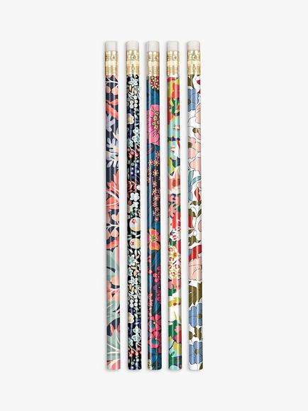 Liberty London Floral Pencil Set, Set of 10, Multi, Multi