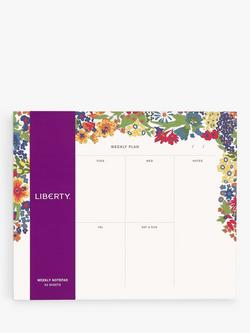 Liberty London Margaret Annie Weekly Notepad, Multi, Multi