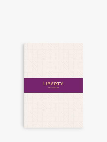 Liberty London A5 Tudor Embossed Notebook, Cream