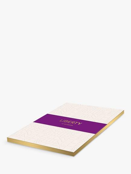 Liberty London A5 Tudor Embossed Notebook - view 2, Cream