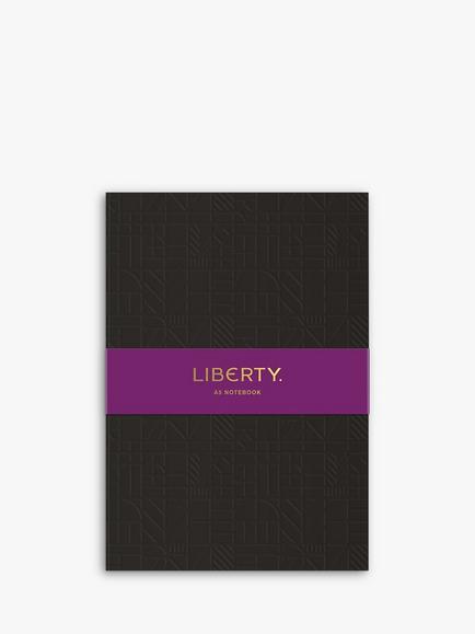 Liberty London A5 Tudor Embossed Notebook, Black