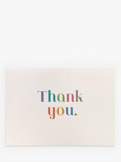 Portico Rainbow Thank You Note Cards, Pack of 10, Multi - view 2, Multi
