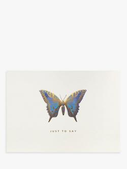 Portico Butterfly Note Cards, Pack of 10, Blue - view 2, Multi