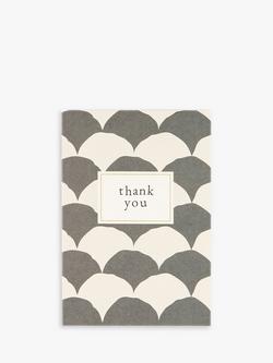 Caroline Gardner Art Deco Thank You Cards, Pack of 10, Black/White - view 2, Black/White
