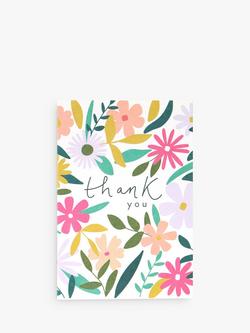 Caroline Gardner Flowers Thank You Cards, Pack of 10, Multi - view 2, Multi