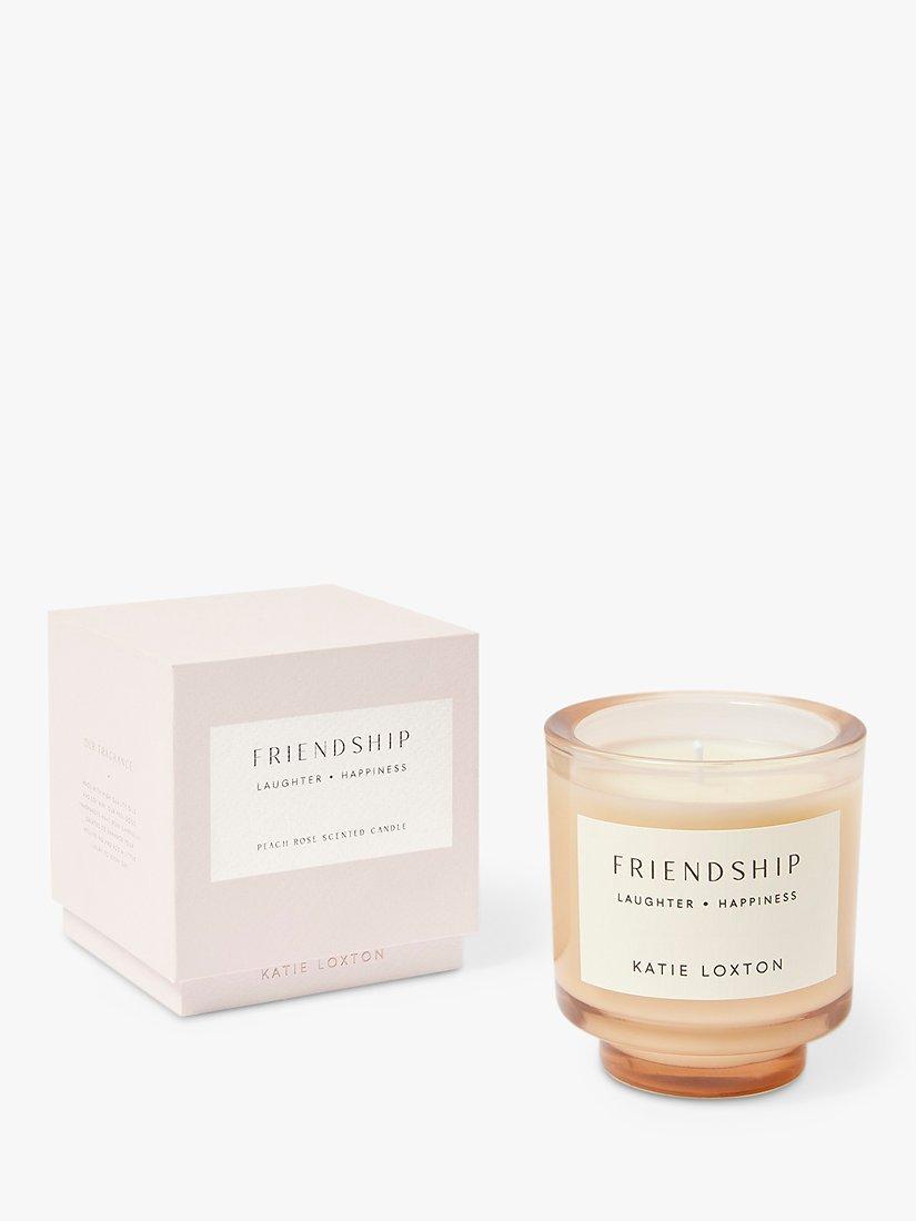 Katie Loxton Friendship Peach Rose & Sweet Mandarin Scented Candle, 483g