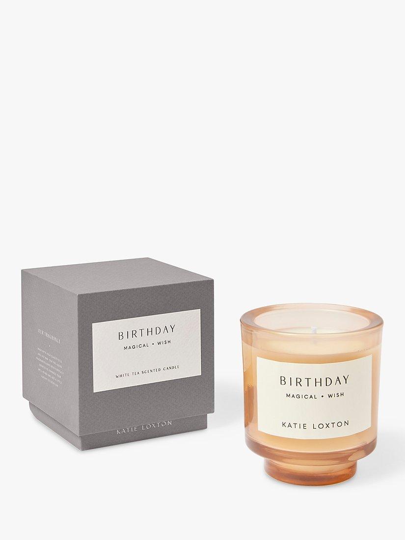 Katie Loxton Birthday White Tea Scented Candle, 483g