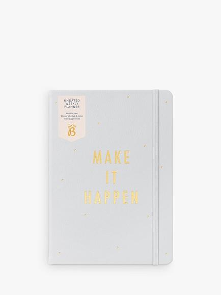 Busy B A5 Spot Undated Planner, Multi, Navy Spot