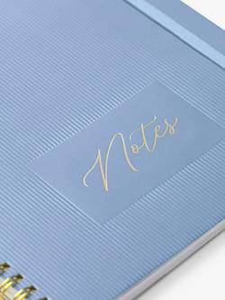 Busy B Stripes Notebook, Blue - view 2, Blue