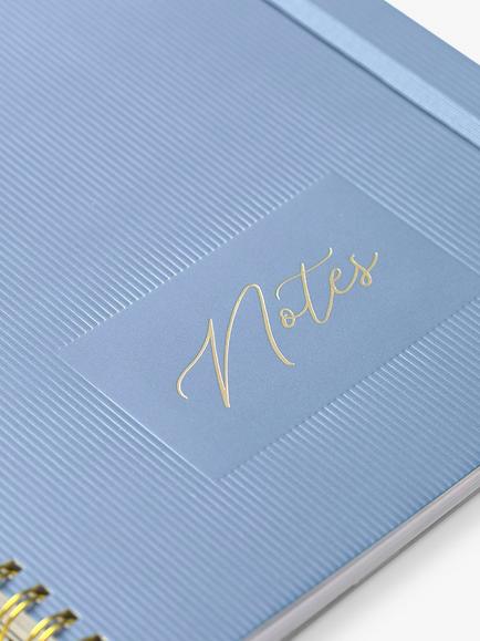 Busy B Stripes Notebook, Blue - view 2, Blue