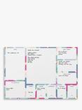 Busy B A3 Flowers Desk Pad Planner, Multi