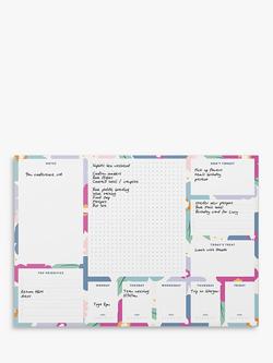 Busy B A3 Flowers Desk Pad Planner, Multi - view 2, Multi