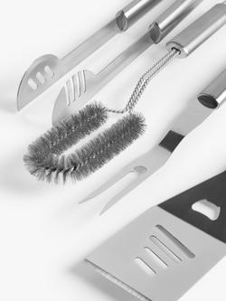 John Lewis Stainless Steel BBQ Tool & Utensil Set, 19 Piece - view 2, Stainless Steel