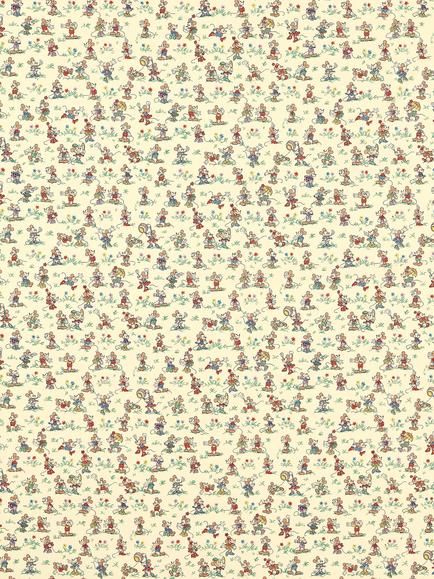 Disney Home x Sanderson Mickey & Minnie Made to Measure Curtains or Roman Blind, Rhubarb/Custard, Rhubarb & Custard