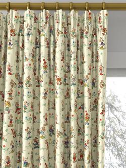 Disney Home x Sanderson Mickey & Minnie Made to Measure Curtains or Roman Blind, Rhubarb/Custard - view 2, Rhubarb & Custard