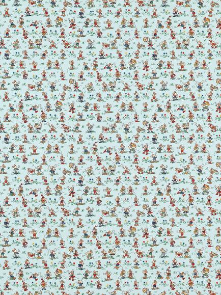 Disney Home x Sanderson Mickey & Minnie Made to Measure Curtains or Roman Blind, Bonbon Blue, Bonbon Blue