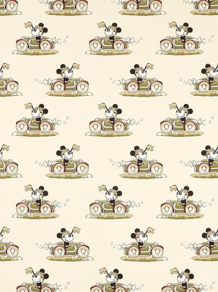 Disney Home x Sanderson Minnie Made to Measure Curtains or Roman Blind, Babyccino, Babyccino