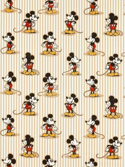 Disney Home x Sanderson Mickey Made to Measure Curtains or Roman Blind, Peanut, Peanut
