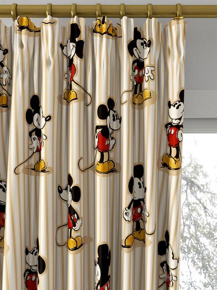 Disney Home x Sanderson Mickey Made to Measure Curtains or Roman Blind, Peanut - view 2, Peanut