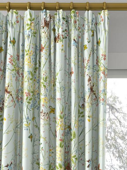 Disney Home x Sanderson Bambi Made to Measure Curtains or Roman Blind, Sea Salt - view 2, Sea Salt