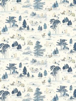 Disney Home x Sanderson Winnie Made to Measure Curtains or Roman Blind, Bonbon Blue, Bonbon Blue