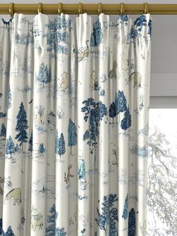 Disney Home x Sanderson Winnie Made to Measure Curtains or Roman Blind, Bonbon Blue - view 2, Bonbon Blue