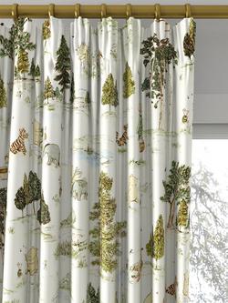 Disney Home x Sanderson Winnie Made to Measure Curtains or Roman Blind, Macaron Green - view 2, Macaron Green