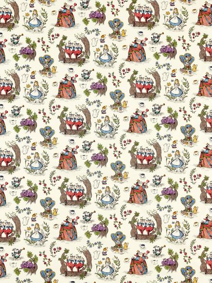 Disney Home x Sanderson Alice Made to Measure Curtains or Roman Blind, Hundreds & Thousands, Hundreds & Thousands