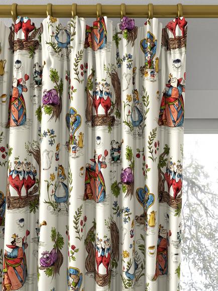 Disney Home x Sanderson Alice Made to Measure Curtains or Roman Blind, Hundreds & Thousands - view 2, Hundreds & Thousands