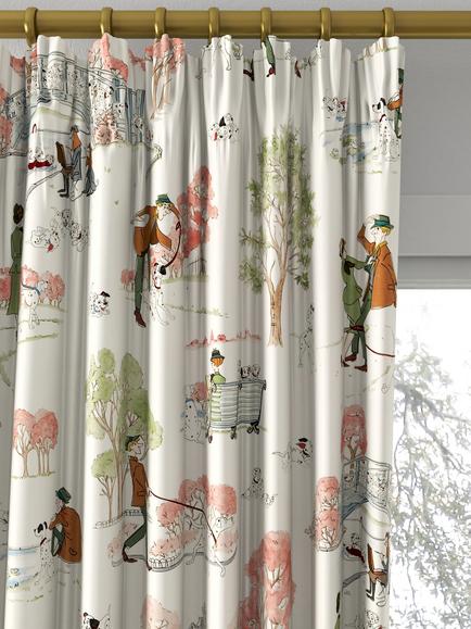 Disney Home x Sanderson 101 Dalmatians Made to Measure Curtains or Roman Blind, Candy Floss - view 2, Candy Floss