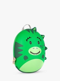 boppi Tiny Trekker Lightweight Dinosaur Backpack, Green - view 2, Green
