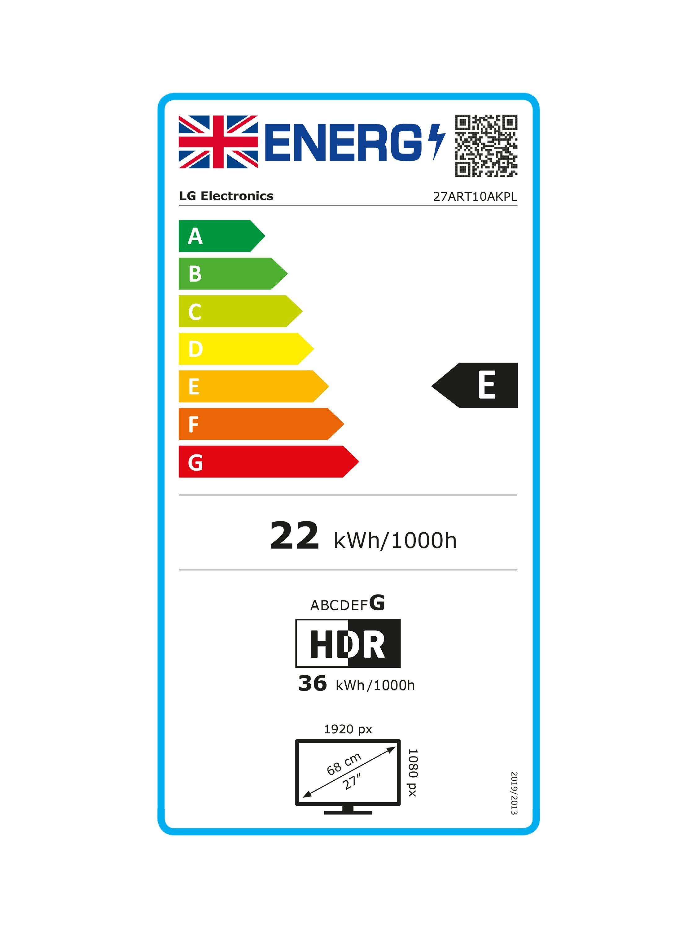 This item is rated G for energy efficiency on a scale from A (most efficient) to G (least efficient).