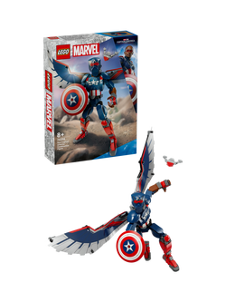 LEGO Marvel New Captain America Construction Figure 76296, Multi