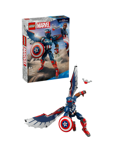 LEGO Marvel New Captain America Construction Figure 76296, Multi