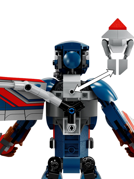 LEGO Marvel New Captain America Construction Figure 76296 - view 2, Multi