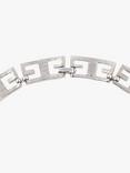 Susan Caplan Pre-Loved Givenchy Logo Link Collar Necklace, Silver