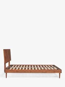 John Lewis + Swoon Franklin Bed Frame, King Size, Dark Brown - view 2, Acacia