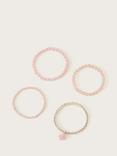 Monsoon Kids' Bridesmaid Braclets, Pack of 4, Pink