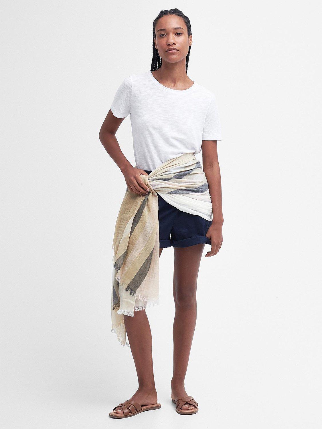 Barbour Bethany Stripe Cotton Scarf, Multi