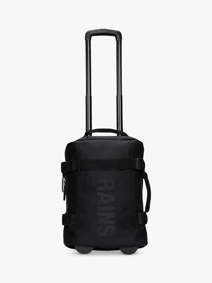 Rains Texel Soft-side 48cm 2 Wheel Cabin Suitcase, Black, Black