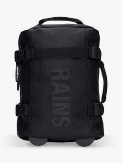 Rains Texel Soft-side 48cm 2 Wheel Cabin Suitcase, Black - view 2, 01 Black