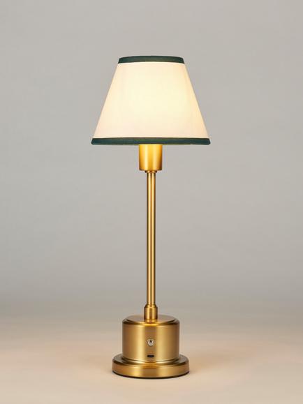 John Lewis Grainger Rechargeable Portable Table Lamp, Brass, Brass