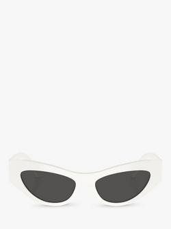 Dolce & Gabbana DG4450 Women's Cat's Eye Sunglasses - view 2, White/Grey