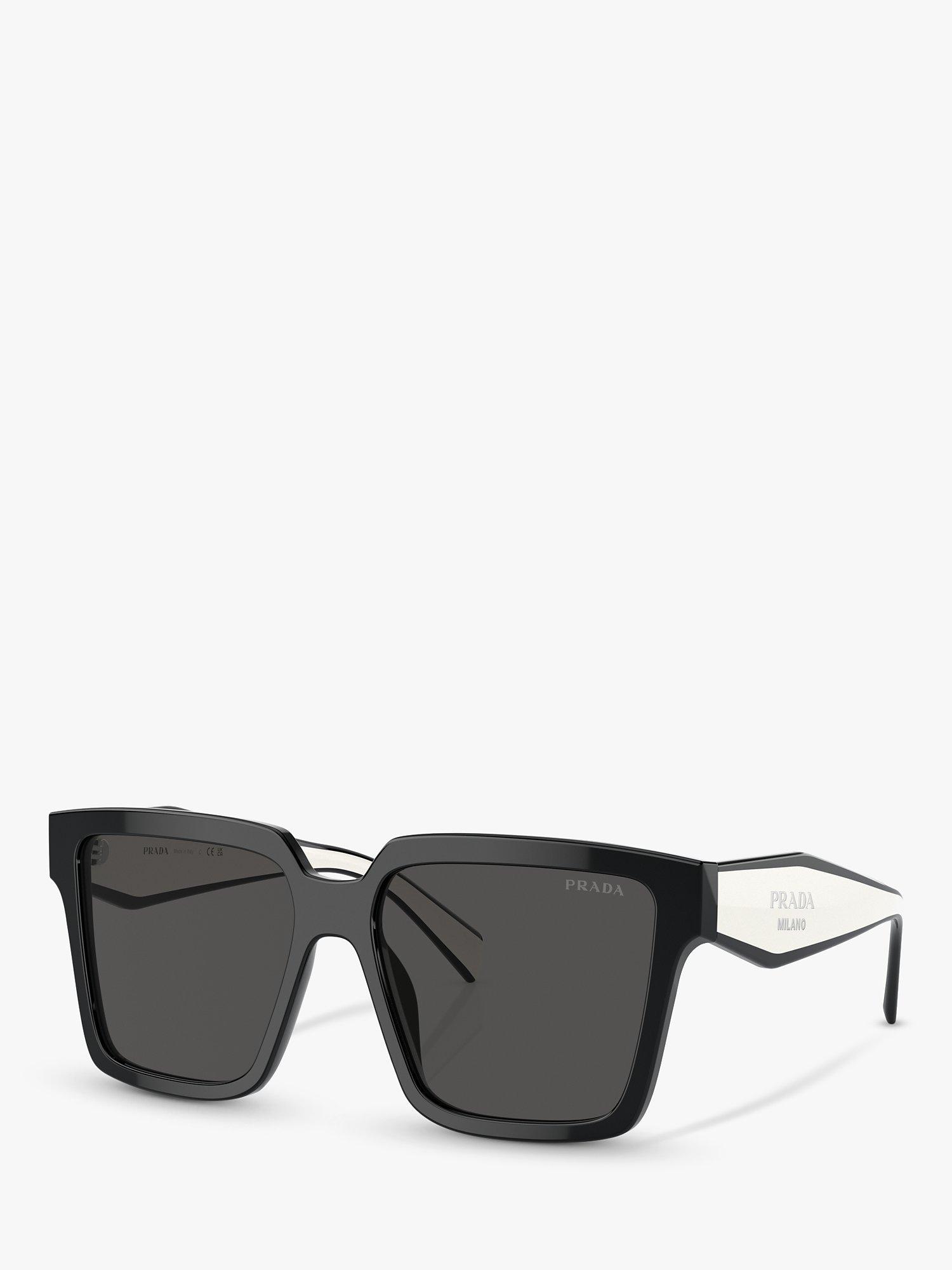 Prada square sunglasses black online