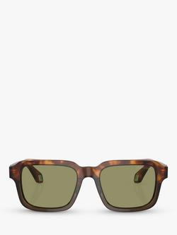 Giorgio Armani AR8194U Men's Square Sunglasses - view 2, Havana Red/Opaline Olive Green