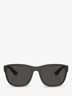 Prada PS 01US Men's Active D-Shape Sunglasses, Black - view 2, Black