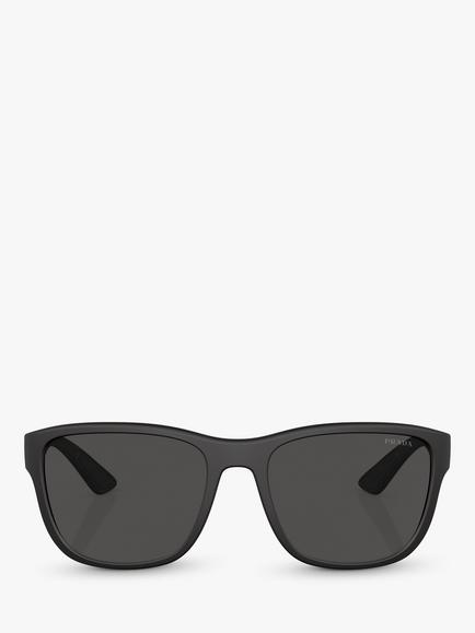 Prada PS 01US Men's Active D-Shape Sunglasses, Black - view 2, Black