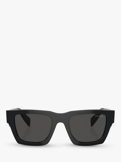 Prada PR A06S Men's D-Frame Sunglasses, Black - view 2, Black