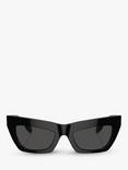 Burberry BE4405 Women's Cat's Eye Sunglasses, Black/Black